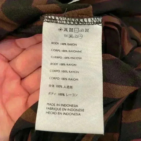 FAITHFULL THE BRAND | Guanabo Jumpsuit in Espresso Mazur Stripe, Size Medium - Picture 8 of 9